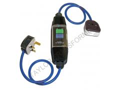 240V MAINS IN LINE SAFETY LEAD WITH 30MA RCD 13A TO 13A VERSION